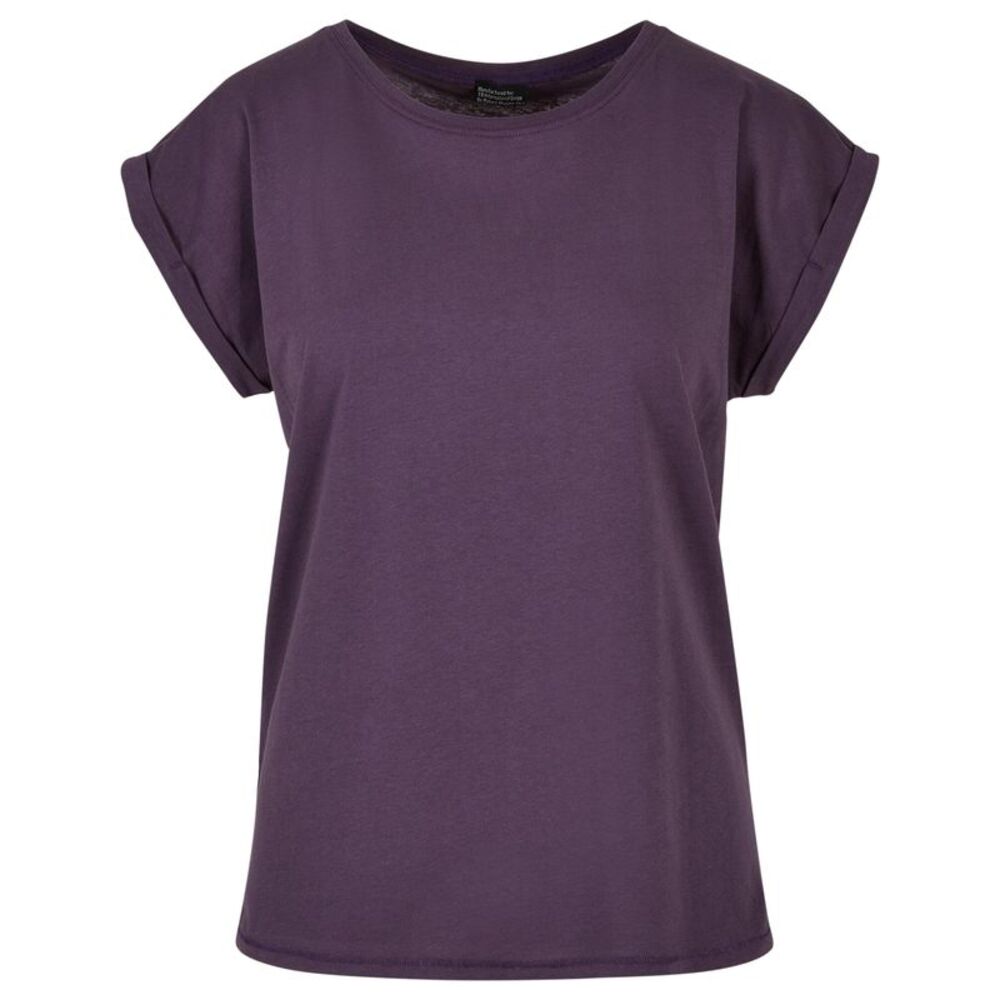 Build Your Brand Womens/Ladies Extended  T-Shirt / Purple Night